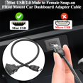thumbnail image 4 of Adaptador QIANRENON Mini USB macho a hembra 30 cm 480 Mbps 5V2A, 4 of 6