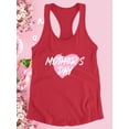thumbnail image 3 of Mothers Day Heart Paint Racerback Tank Women -Image by Shutterstock, Female Small, 3 of 4
