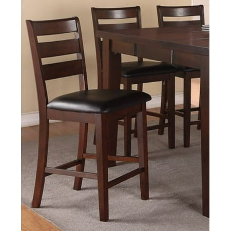 Antique Walnut Ladder Back Counter Ht Chairs,24-in Seat H, Set Of 2 Antique Walnut Ladder Back Counter Ht Chairs,24-in Seat H, Set Of - Antique Walnut Ladder Back Counter Ht Chairs,24-in Seat H, Set Of 2