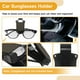 thumbnail image 5 of Clip para gafas de sol para coche Unique Bargains, soporte universal para gafas de sol en el parasol del coche, ABS marrón mocha 7.5x4.1cm 1 Pcs, 5 of 7