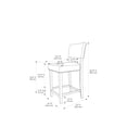 thumbnail image 5 of Linon Corey Backless Wood Counter Stool, 24" Seat Height, Black Finish with Black Cow Print Fabric, 5 of 5