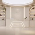 thumbnail image 2 of Luxury Cash Reception Desks Gym White Gym Cashier Reception Desk Supermarket Drawer Mostrador Recepcion Beauty Salon Furniture My Lux Decor Round, 2 of 10