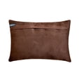 thumbnail image 6 of Fall Decor Oblong Pillow Cover Orange, 12"x26" (30x65 cm) Velvet Cut Velvet, Geometric Cushion Covers, Geometric Modern Style - Orange Rhythms, 6 of 9