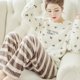thumbnail image 1 of Flannel Sleepwear Women Pajamas Set Winter Velvet Pyjama 2 Pieces Pjs Heart Warm Pijamas Mujer Female Loungewear Casual Homewear, 1 of 4