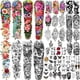 thumbnail image 1 of Pegatinas temporales para tatuajes, 55 hojas, para hombres y mujeres, 1 of 6