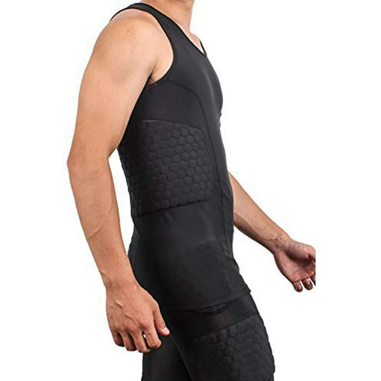  TUOY Men's Padded Compression Shirt Padded Football