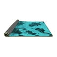 thumbnail image 2 of Ahgly Company Indoor Rectangle Abstract Turquoise Blue Modern Area Rugs, 6' x 9', 2 of 4