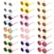 thumbnail image 1 of Set de Lentes de Sol con Flores Mdvora Redondos para Niños, 24 Piezas, 1 of 7