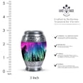 thumbnail image 2 of Colorful Dance of Aurora in Night Sky - Petite Urn for Adult Male Ashes - Unique Memorial Keepsake - Elegant Cremation - Urns For Human Ashes Adult - 3 Inch, 1 Pc, 2 of 5