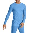 thumbnail image 2 of YAYUBA Men's T-Shirts Cotton Neck Thermal Shirts Long Sleeve Pullover Underwear Shirts Base Layer Thermal Tops, 2 of 8