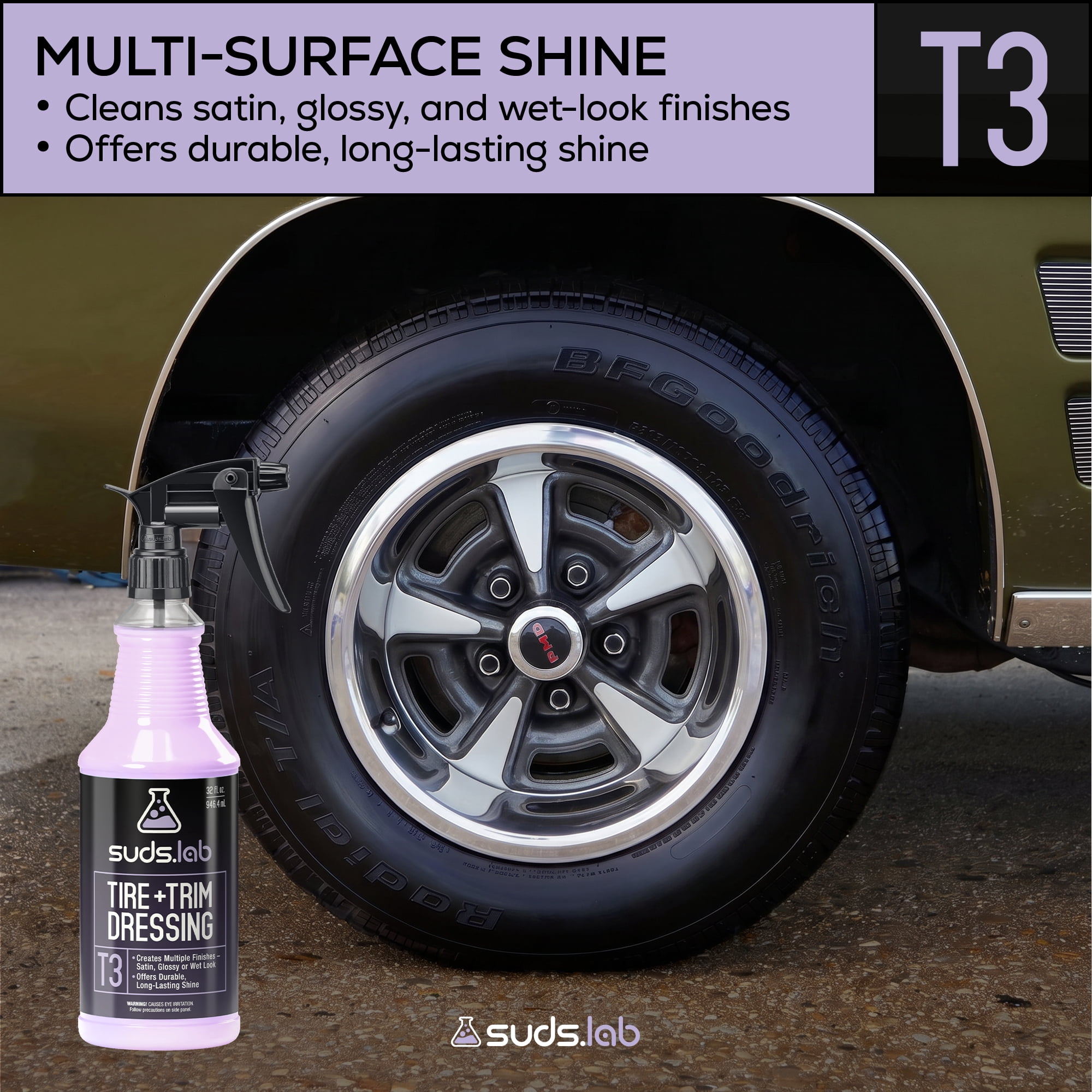 Suds Lab T3 Tire and Trim Dressing 32 fl oz