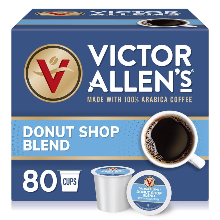 Victor Allen's Donut Shop Blend Medium Roast, 200 Ct K-Cup Pods