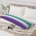 thumbnail image 6 of Turquoise Purple Ombre Body Pillow Cover 20 x 54 Inch Decorative Pillow Cover Modern Color Gradient Abstract Art Lumbar Pillowcase Seasonal Rectangle Cushion Case for Couch Sofa Bed Living Room, 6 of 9