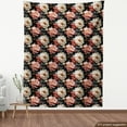 thumbnail image 4 of Ambesonne Vintage Floral Fabric by the Yard Upholstery, Peonies Realistic, 3 Yards, Pale Pink Blue Grey, 4 of 5