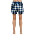 thumbnail image 2 of Ashford & Brooks Women's 2 Pack Soft Flannel Plaid Pajama Lounge Sleep Shorts Bottoms, 2 of 5