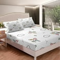 thumbnail image 4 of Aircraft Bed&nbsp;Sheets&nbsp;Set Airplane Sheet&nbsp;Set King,Helicopter Aircraft Military Transport Vehicles Sheets Aeroplane Hand Drawn Bedding&nbsp;Set,Airliner Plane Clouds Room Decor, 4 of 5