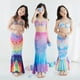thumbnail image 3 of 8 Colores Cola De Sirena Traje De Natación Para Bebé Niña Vestido De Princesa Niños Baño Bikini Conjunto Niñas Trajes Disfraz De Halloween Pez Completo, 3 of 4