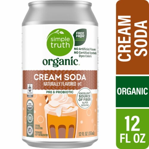 2X - Simple Truth Organic Cream Soda Single Can 12 fl oz