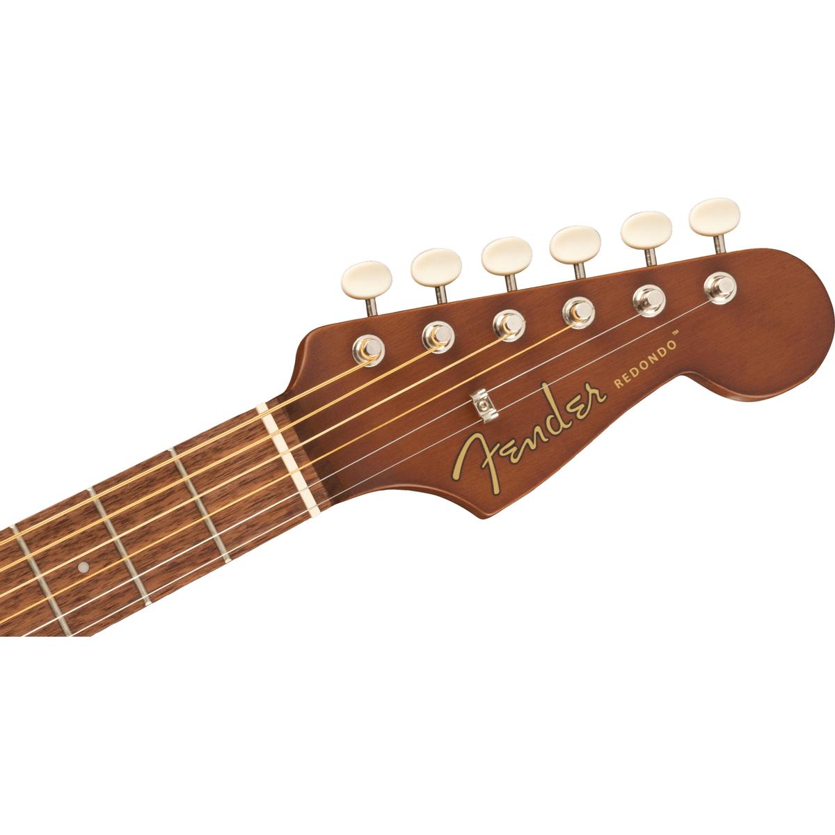 Fender Redondo Mini Acoustic Guitar with Bag, Walnut Fingerboard, Sunburst
