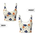 thumbnail image 5 of Naloa Flower Leaves Sports Bras for Women, High Support Bra with Removable Pads, Comfortable - X-Large, 5 of 9
