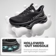 thumbnail image 3 of Zapatillas Deportivas Slip On para Mujer ALLSWIFIT Negras Talla 6, 3 of 9