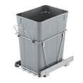 thumbnail image 2 of 35 Quart Stainless Steel Pull Out Kitchen Trash Can, Undermount Hideaway Garbage Bin with 2 Buckets & Soft Close, 2 of 11