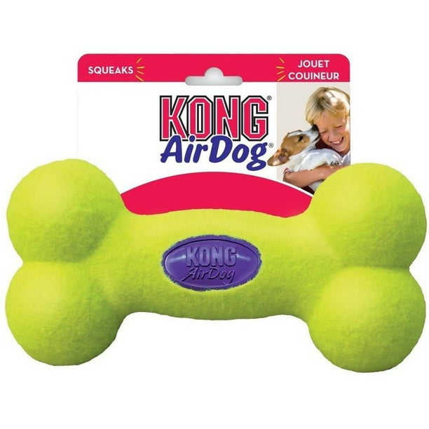 KONG Airdog Squeaker Bone Shape Dog Toy, Medium