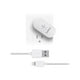 Belkin Swivel Charger - Adaptateur Secteur - 10 Watts - 2.1 A (USB) - sur le Câble: la Foudre - Blanc – image 1 sur 8