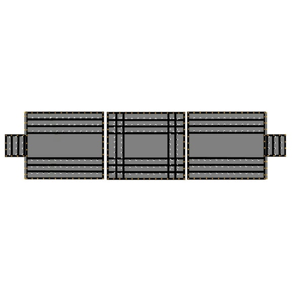 Lumber Tarp Super Light 3 Piece 6Ft Drop Truck Flatbed Trailer Tarp