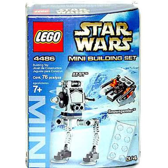Pre-Owned Star Wars Mini Building Sets AT-ST & Snowspeeder Set LEGO 4486