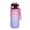 Gradient pink, variant on Motivational Water Bottle 600ml Leakproof Sports Water Bottle with Time Marker Straw Frosted Gradient Portable Cup