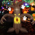 thumbnail image 3 of Costway 7.8 Ft Halloween Inflatables Scary Dead Tree Halloween Decoration with Ghost, 3 of 10