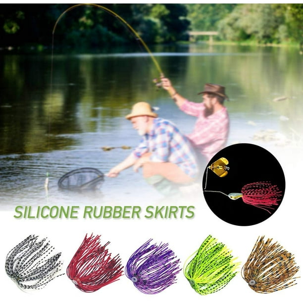 Yangxue002 Fishing Jigs 5 Pcs 13cm Jig Skirt Silicone Skirts Rubber Skirts Fishing Skirt Baits Fishing Lure For Spinnerbaits Buzzbaits Other