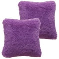 thumbnail image 1 of Funda de almohada de felpa, funda de almohada suave y cómoda de color sólido, 2 uds., 1 of 5