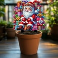 thumbnail image 3 of Dsscvnef Use Acrylic Decorative Plates to Christmas Decorations to Your Corners and Enhance the Festive Atmosphere Christmas Cards (white Old Man Old Man Candy Boots) Rabbit Cards Blank Metal Holder f, 3 of 9