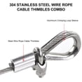 thumbnail image 4 of 250 Pcs Stainless Double Barrel Ferrules Crimping Loop Sleeve for Wire and Cable, 4 of 8