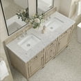 thumbnail image 3 of James Martin Vanities 60" Double Vanity, Mid-Century Walnut w/ 3 CM Eternal Jasmine Pearl Quartz Top, 3 of 7