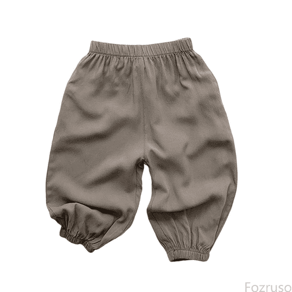 Fozruso Girls Cargo Jogger Pants Child Toddler Boys Girls Elastico Pants Casual Summer Holiday Solid Trousers Sizes 18-24 Months