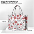 thumbnail image 3 of Large Capacity Tote Bag,Pioneer Flower Floral Print Pattern Handbag Fashion Luxury Tote Bag,15.7"x13"x 5.1" Inches,Laptop Compatible, 3 of 6
