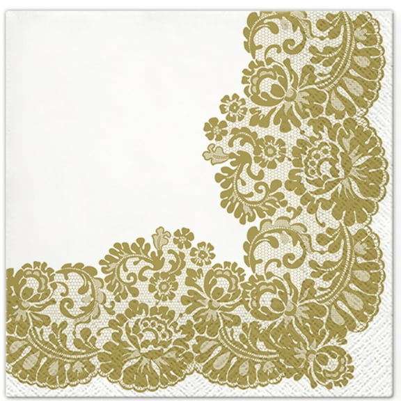 Keep Unique Floral Lace Disposable Decorative Decoupage Paper Napkins, Assorted Color, Pack/20