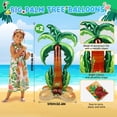 thumbnail image 2 of 2PCS Big Palm Tree Balloons, Standing Inflatable Palm Tree Foil Balloon for Luau Hawaiian Birthday Party Decorations Pool Tropical Jungle Summer Beach Party Supplies, 2 of 7