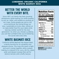thumbnail image 6 of Lundberg Family Farms - Organic California White Basmati Rice, Pleasant Aroma, Fluffy Texture, Won't Clump When Cooked, Gluten-Free, Non-GMO, USDA Certified Organic, Vegan, Kosher (32 oz, 6-Pack)6, 6 of 6