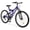 Purple, variant on Marknig 26 inch Mountain Bike, 7 Speed Adult Bicycle with High-Carbon Steel Frame, Dual Disc & V-Brakes, Adjustable Seat for Men and Women,MTB with Shock Absorption System, Gray