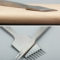 thumbnail image 6 of Ziuscore Tool Craft Stitching DIY Hole French Style Leather Pricking Punching Oblique Cutter Chopping Perforation Spacing 8, 6 of 6