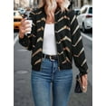 thumbnail image 5 of Womens Jacket Casual Coat Zip Up Spring Fall Clothes with Pockets Black L, 5 of 9