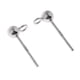 thumbnail image 4 of 1 Par de Pendientes de Bo de Arete 925 Accesorios de Bricoje para Joyería Baoblaze Pendientes Ear Stud con Loop, 4 of 8
