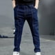 thumbnail image 2 of Odeerbi 3-11 Años Niños Skinny Jeans Cute Slim Denim Pantalones Handsome Loose Casual Outerwear Cowboy Pantalones, 2 of 6
