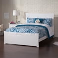 thumbnail image 1 of AFI Metro Full Solid Wood Bed with Footboard with USB Charger in White, 1 of 7