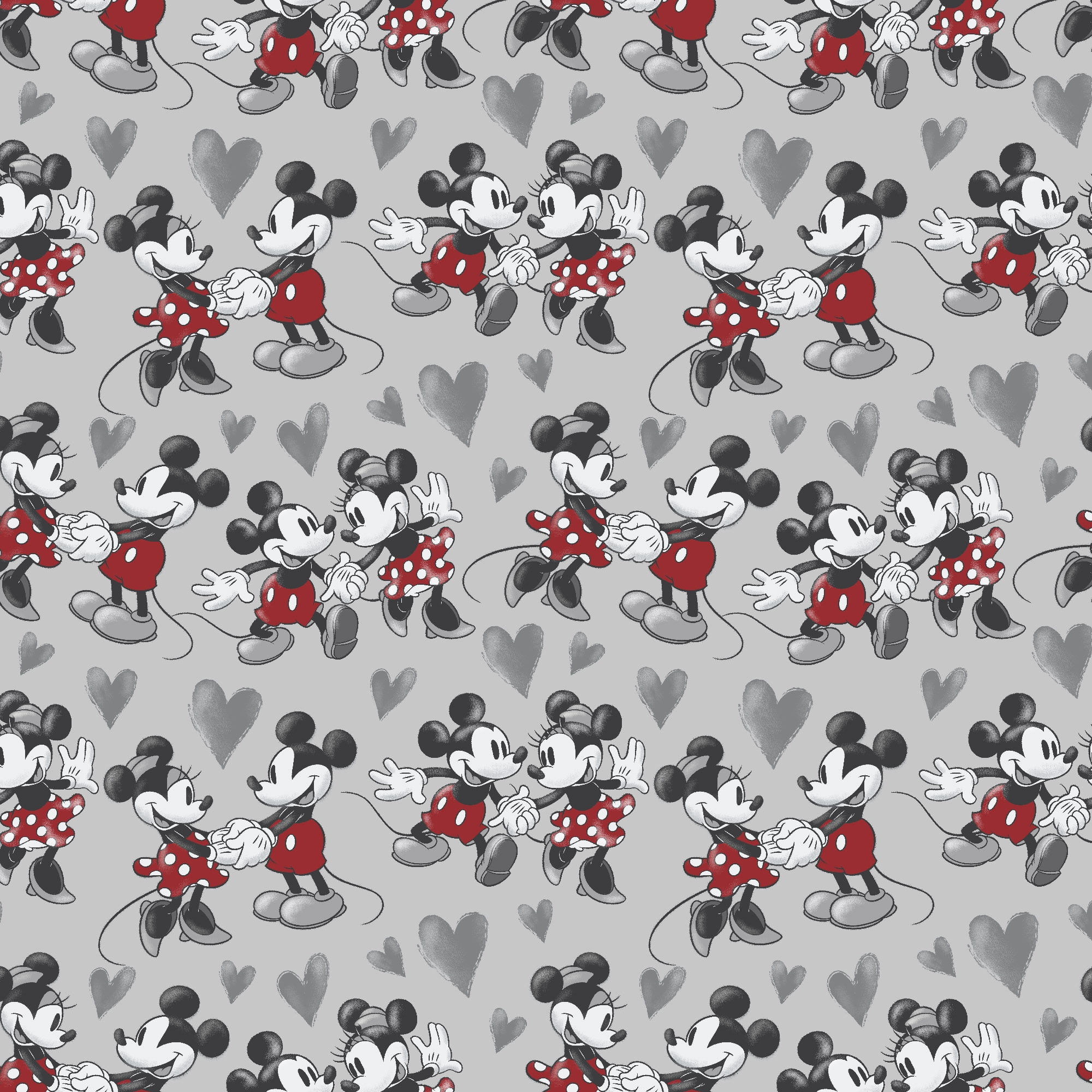 Minnie Mouse fabric Mickey fabric cotton fabric denim Minnie and Mickey  fabric Disney fabric,fabric by the yard,mask making fabric