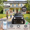 thumbnail image 5 of Licensed Ford Bronco 24V 2 Seater Truck Battery Powered Ride on with Remote Control & Bluetooth, Electric Car for Kids Toddler, Black, 5 of 9